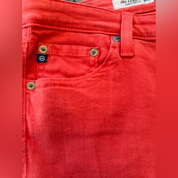AG Adriano Goldschmied The Legging Ankle Coral Embroidered Skinny Jeans 29 - Picture 7 of 9
